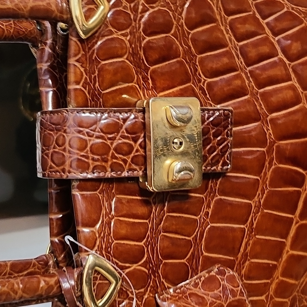 Exotic Vintage fontanelli by RECO'S Codrillon Made in Italy Crocodile ๐ - Picture 6 of 17